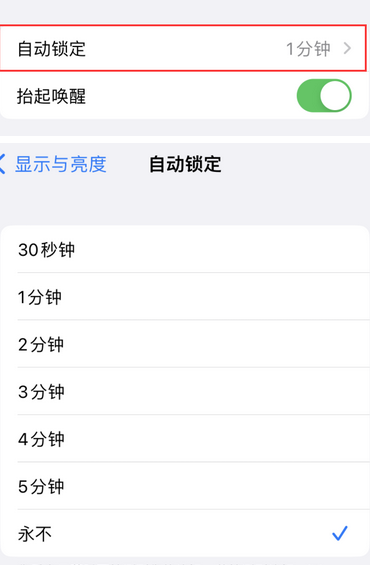 阿克苏苹果换屏维修分享无法调整iPhone自动锁屏的时间怎么办